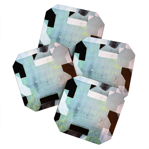 Triangle Footprint Ca6 Coaster Set