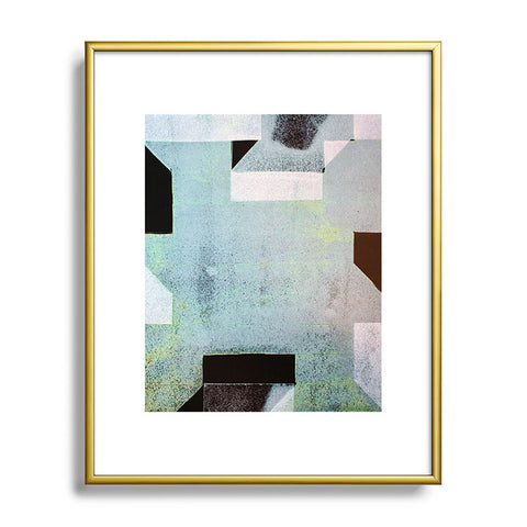 Triangle Footprint Ca6 Metal Framed Art Print