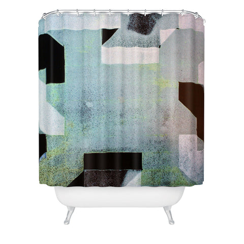 Triangle Footprint Ca6 Shower Curtain