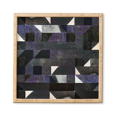 Triangle Footprint Ca7 Framed Wall Art