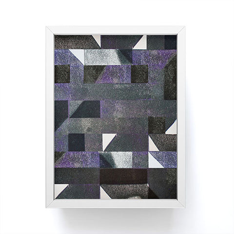 Triangle Footprint Ca7 Framed Mini Art Print