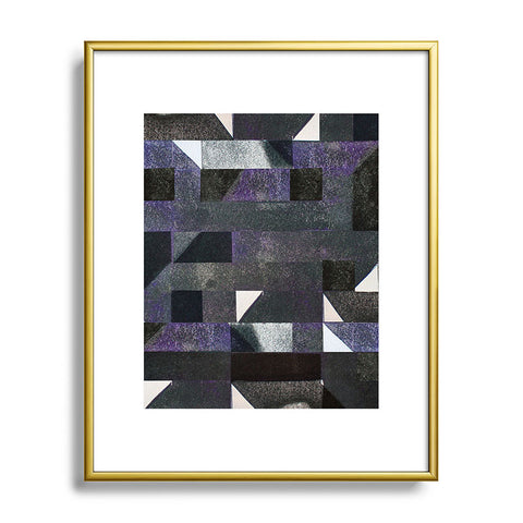 Triangle Footprint Ca7 Metal Framed Art Print