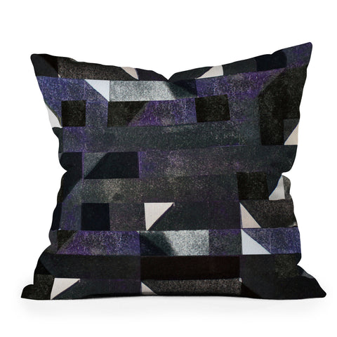 Triangle Footprint Ca7 Throw Pillow