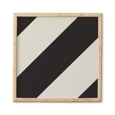 Triangle Footprint cbw1 Framed Wall Art