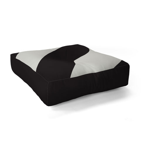 Triangle Footprint cbw1 Floor Pillow Square