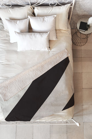 Triangle Footprint cbw1 Fleece Throw Blanket