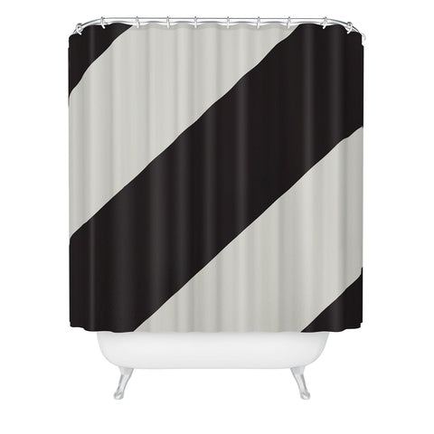 Triangle Footprint cbw1 Shower Curtain