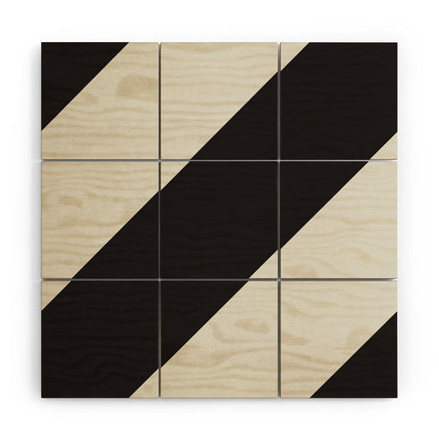 Triangle Footprint cbw1 Wood Wall Mural