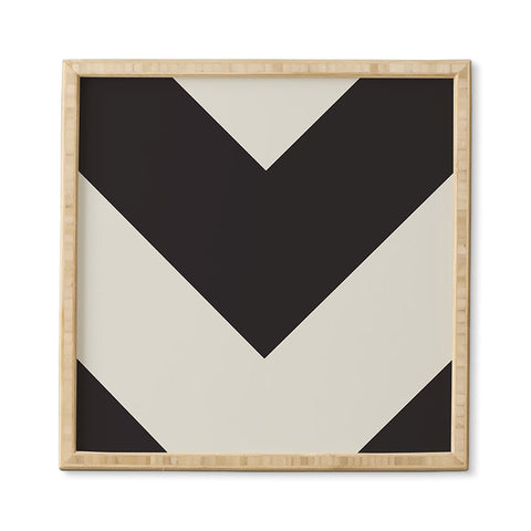 Triangle Footprint cbw2 Framed Wall Art
