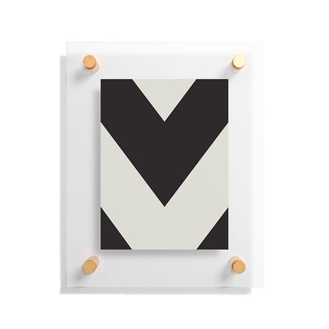 Triangle Footprint cbw2 Floating Acrylic Print