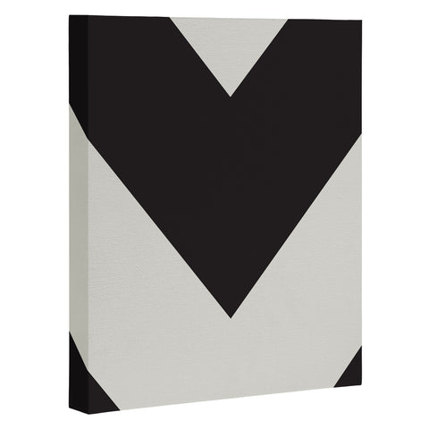 Triangle Footprint cbw2 Art Canvas