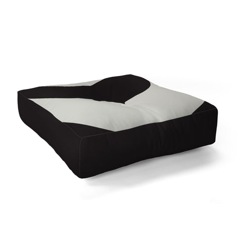 Triangle Footprint cbw2 Floor Pillow Square