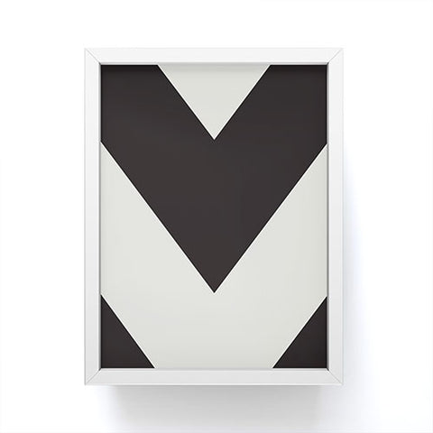 Triangle Footprint cbw2 Framed Mini Art Print
