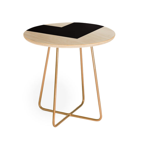 Triangle Footprint cbw2 Round Side Table