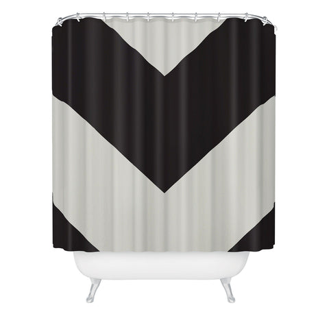 Triangle Footprint cbw2 Shower Curtain