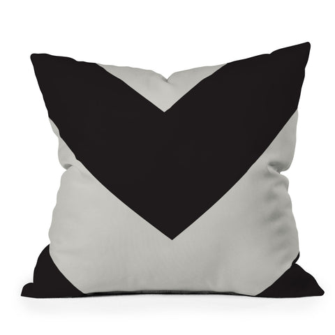 Triangle Footprint cbw2 Throw Pillow