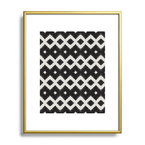 Triangle Footprint cbw2m Metal Framed Art Print