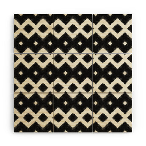 Triangle Footprint cbw2m Wood Wall Mural