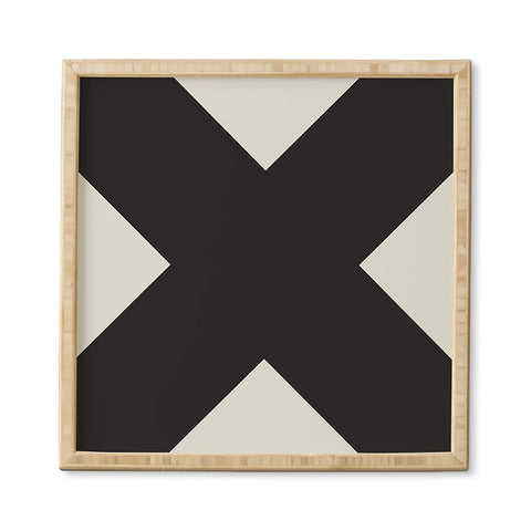 Triangle Footprint cbw3 Framed Wall Art