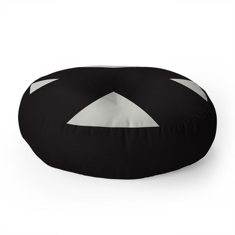 Triangle Footprint cbw3 Floor Pillow Round
