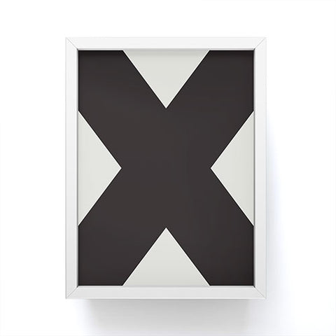 Triangle Footprint cbw3 Framed Mini Art Print