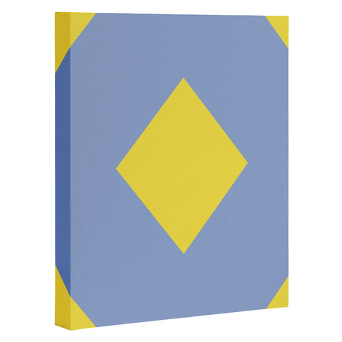 Triangle Footprint cc1 Art Canvas