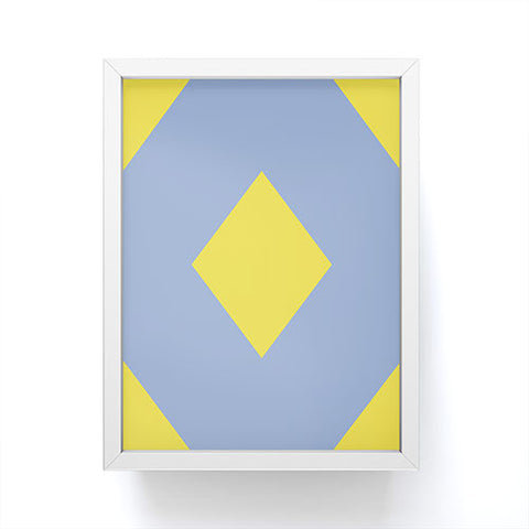 Triangle Footprint cc1 Framed Mini Art Print