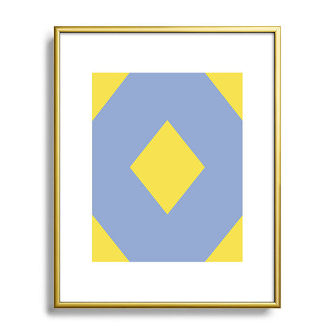 Triangle Footprint cc1 Metal Framed Art Print