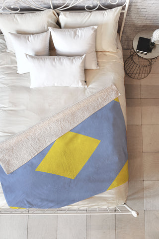 Triangle Footprint cc1 Fleece Throw Blanket