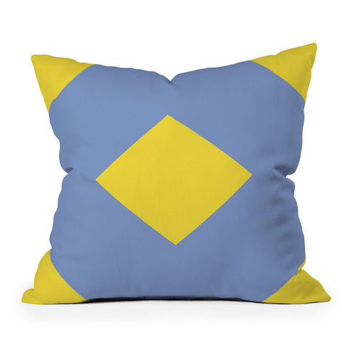 Triangle Footprint cc1 Throw Pillow