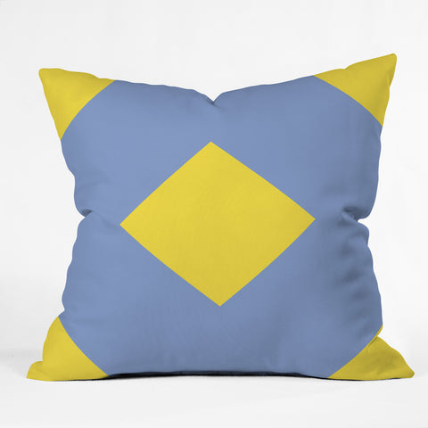 Triangle Footprint cc1 Outdoor Throw Pillow