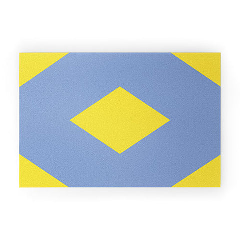 Triangle Footprint cc1 Welcome Mat