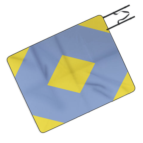 Triangle Footprint cc1 Picnic Blanket