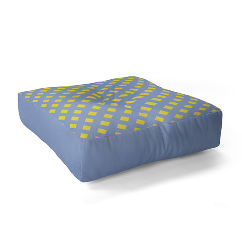 Triangle Footprint cc1mrpt Floor Pillow Square