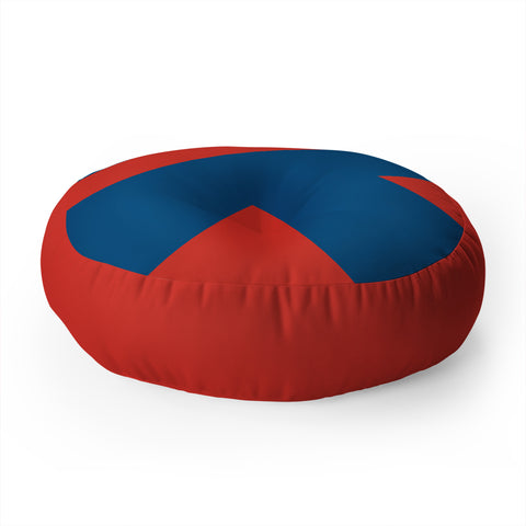 Triangle Footprint cc2 Floor Pillow Round