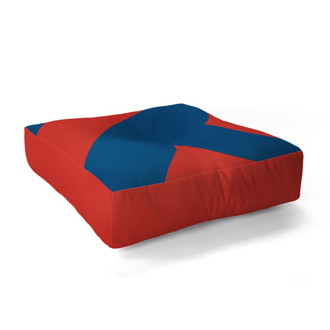 Triangle Footprint cc2 Floor Pillow Square