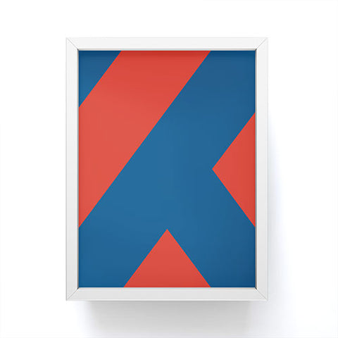 Triangle Footprint cc2 Framed Mini Art Print