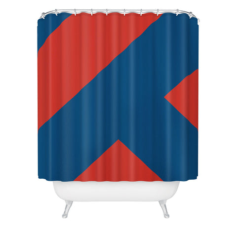 Triangle Footprint cc2 Shower Curtain