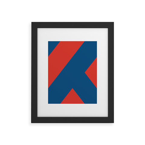 Triangle Footprint cc2 Framed Art Print