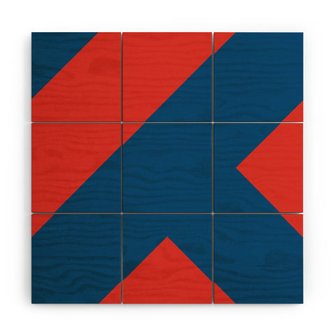 Triangle Footprint cc2 Wood Wall Mural