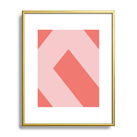 Triangle Footprint cc3 Metal Framed Art Print