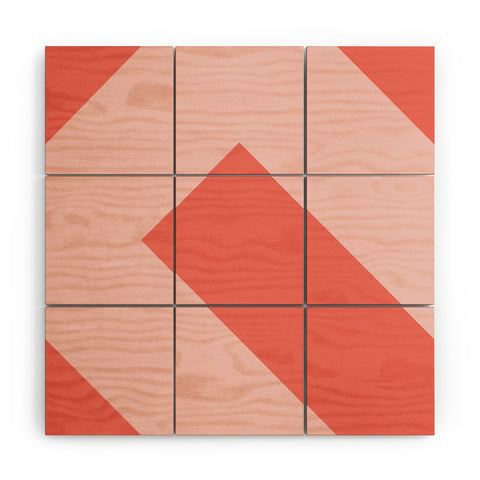Triangle Footprint cc3 Wood Wall Mural