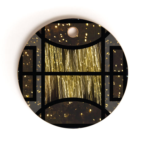 Triangle Footprint Cosmos3 Cutting Board Round