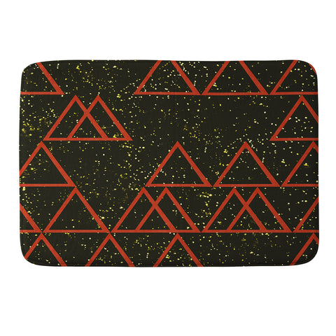 Triangle Footprint Cosmos4 Memory Foam Bath Mat