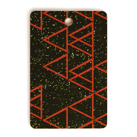 Triangle Footprint Cosmos4 Cutting Board Rectangle