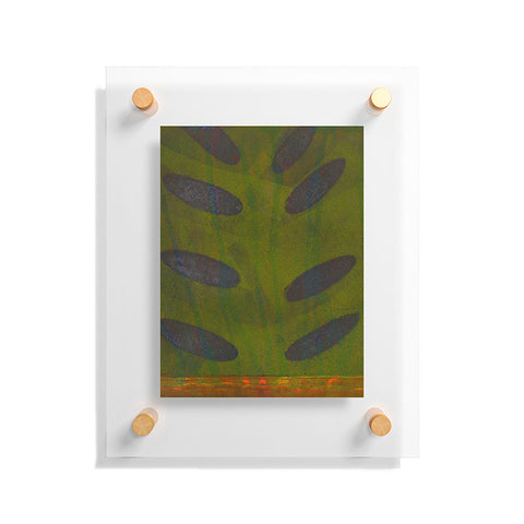 Triangle Footprint let us go Floating Acrylic Print