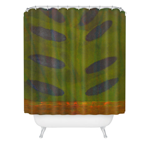 Triangle Footprint let us go Shower Curtain