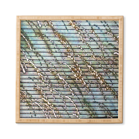 Triangle Footprint li1 Framed Wall Art