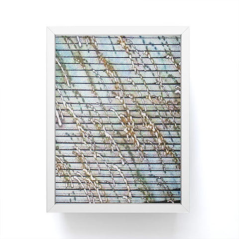 Triangle Footprint li1 Framed Mini Art Print