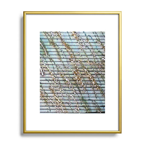 Triangle Footprint li1 Metal Framed Art Print